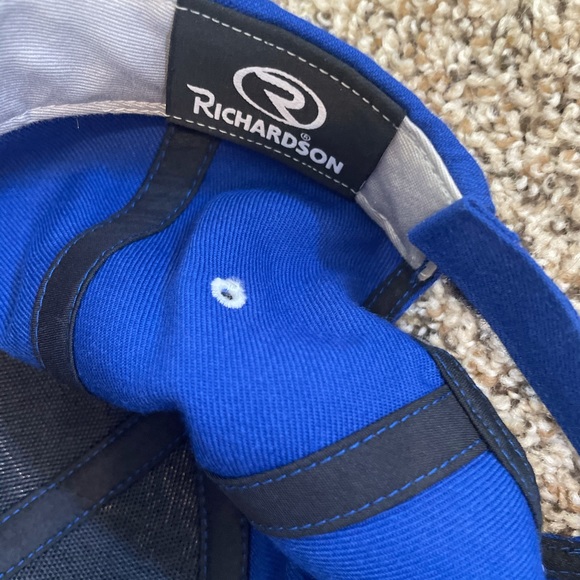 Richardson  HR Blue  Baseball Cap Adjustable Hat Adult Men’s PRO 514 Med-LG - Picture 4 of 5